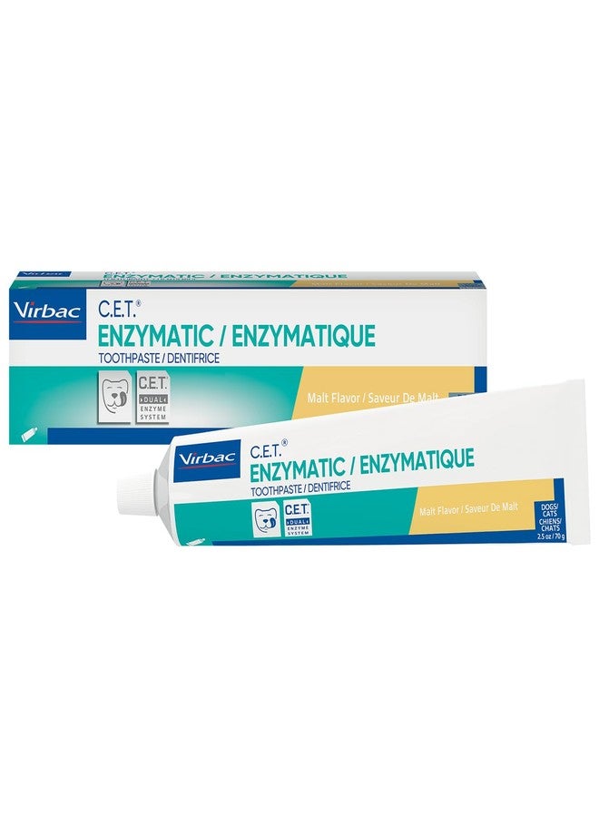 Virbac C.E.T. Enzymatic Toothpaste| Tartar & Plaque Control for Fresh Breath | Pet Dental Care Toothpaste |Malt Flavor - Image 1